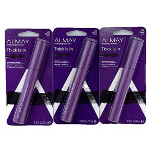 Almay Thick Is In Thickening Mascara 0.26 fl oz Black 402 Lot Of 3 New